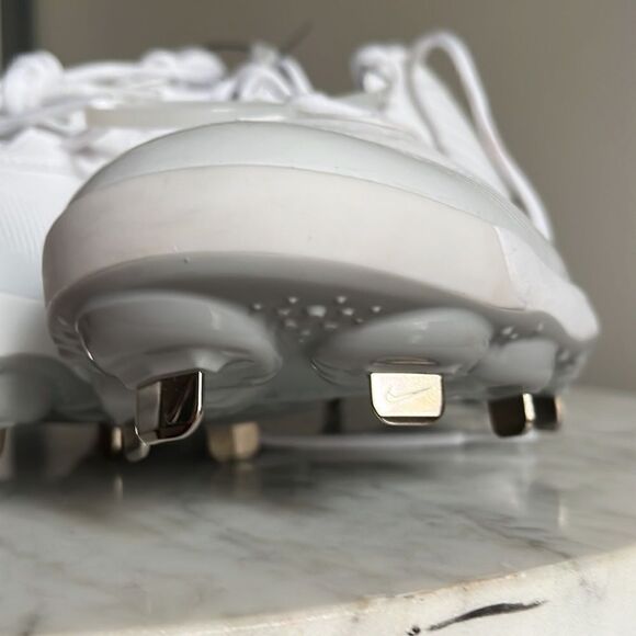 Nike ALPHA HUARACHE VARSITY 4 LOW Baseball Cleats WHITE WOLF GREY, 13, NWOB - Picture 5 of 5